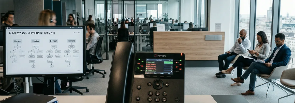 Telefonrendszer IVR menüvel magyar és angol nyelven