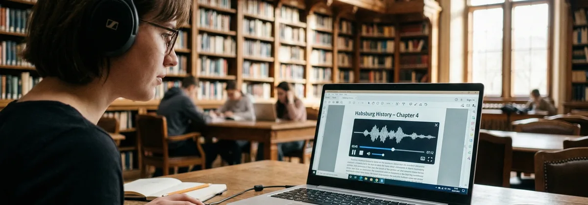 Egyetemi tananyag AI felolvasóval akadálymentesítve