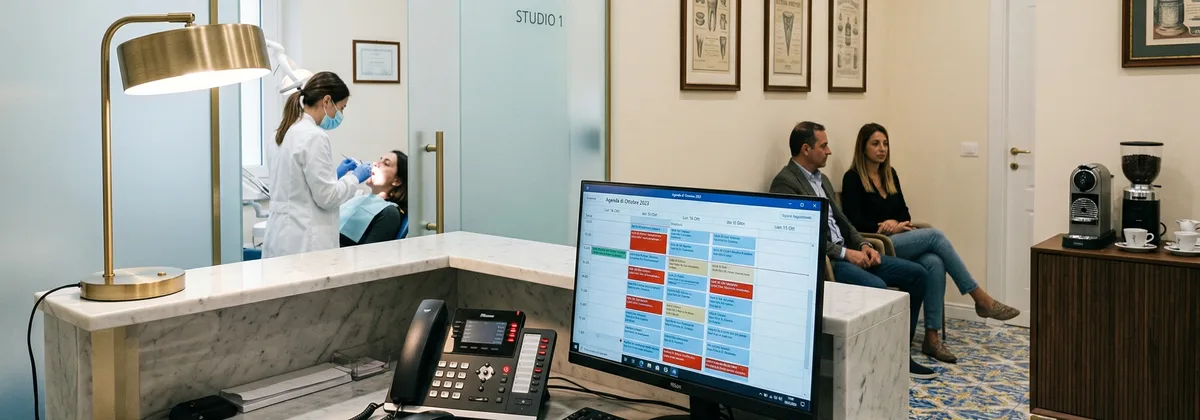 Scrittrice italiana al lavoro su manoscritto con cuffie per verifica audio