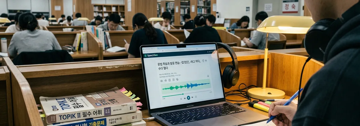 TOPIK 한국어 듣기 시험을 준비하는 학습 환경