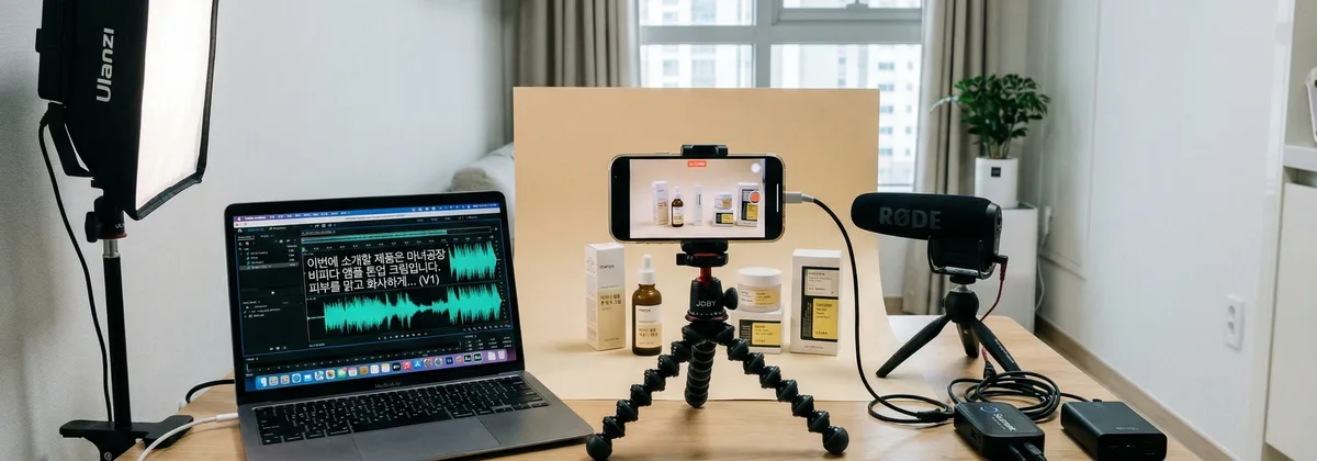 이커머스 상품 소개 영상을 위한 내레이션 제작 환경