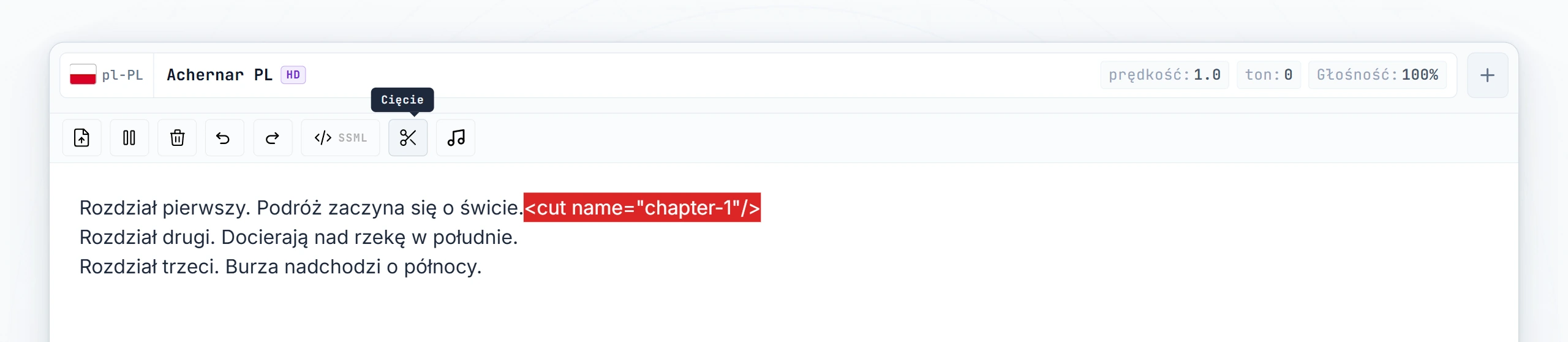 Trzy segmenty po pierwszej konwersji