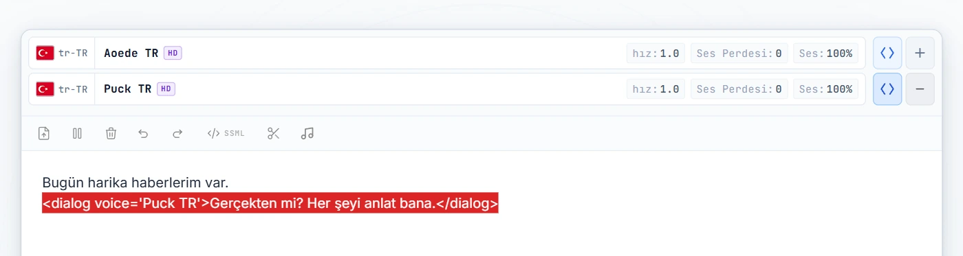 Satır 2'yi saran dialog etiketi (kırmızıyla vurgulanmış)