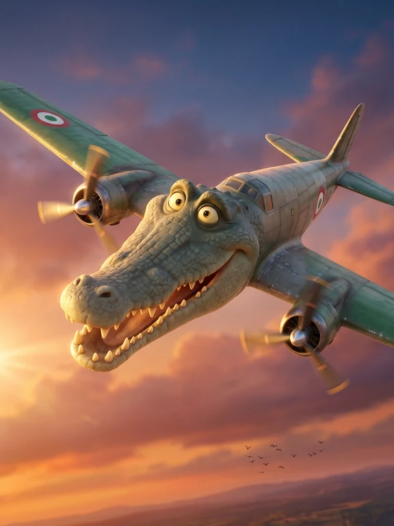 Cinematic Bombardiro pose