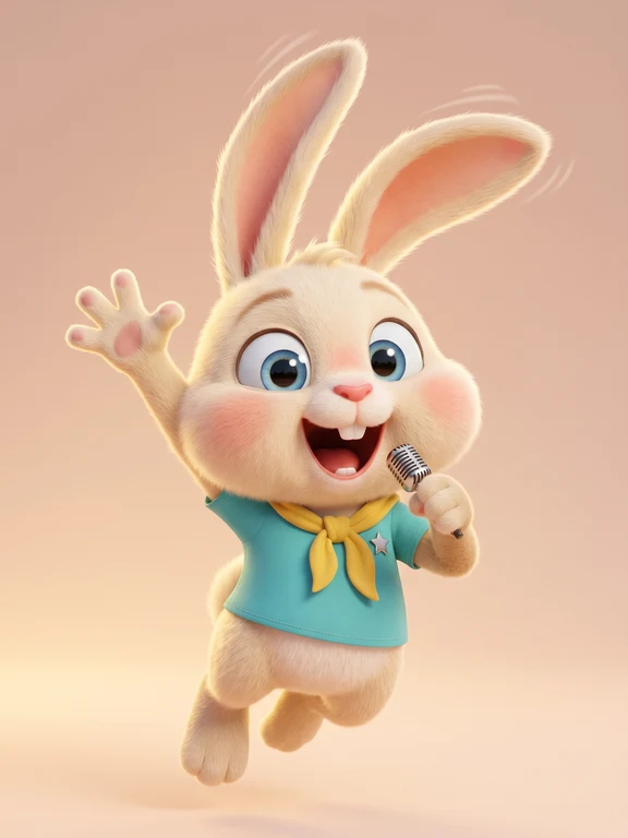 Squeaky Sidekick rabbit pose