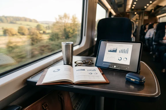 Kvartalsrapport som lyd til arbeidsreisen