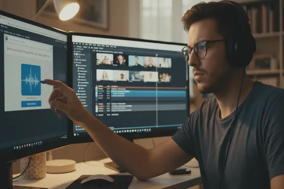 動画編集画面にTTS音声をドラッグするクリエイター