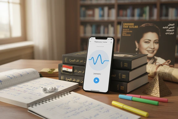 تعلّم اللهجة المصرية — بطاقات تعليمية وملاحظات نطق قاهرية