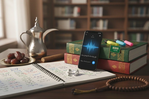 تعلّم اللهجة السعودية — بطاقات للنجدية والحجازية وملاحظات نطق