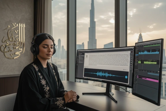 Modern UAE media & social content — Dubai Marina creator filming for TikTok and YouTube