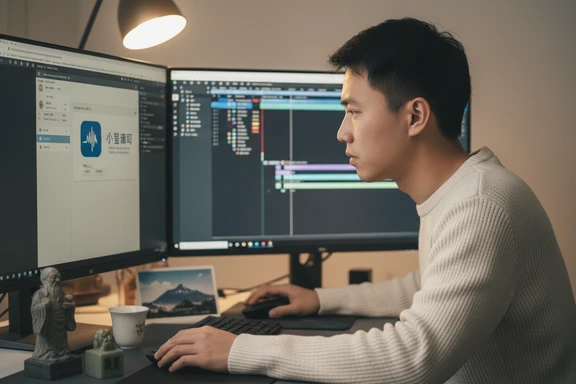 天津相声茶馆舞台 — 传统双人对口搭档手执折扇