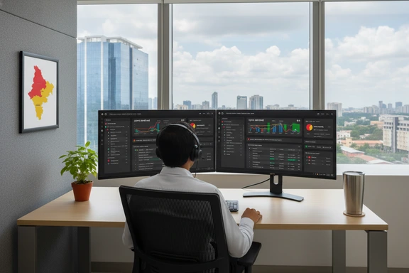 Bengaluru call centre with Kannada IVR dashboard
