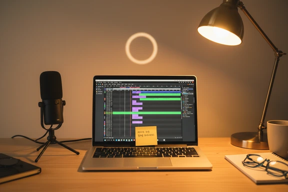 Home studio với trình dựng video và track phụ đề tiếng Hàn