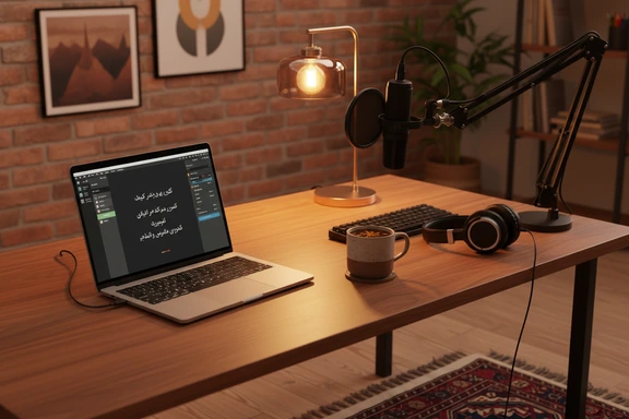 Studio de création de contenu en persan