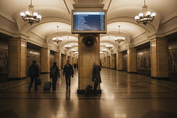 Russische Lautsprecher-Durchsagen