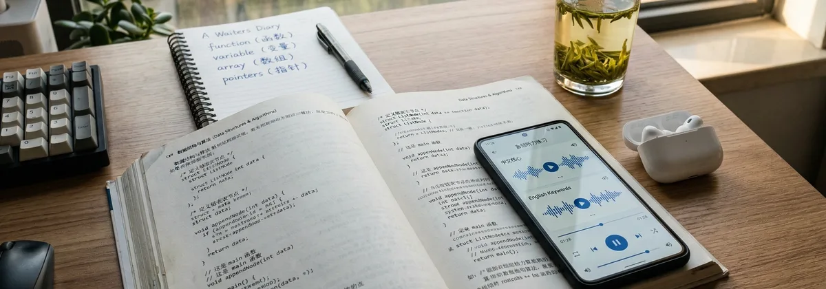 双语课程使用AI生成标准英语发音音频