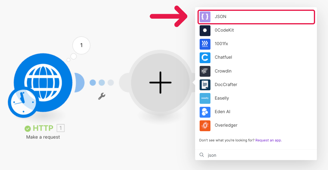 Select json